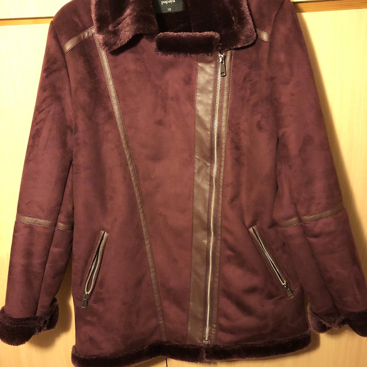 Matalan red biker clearance jacket