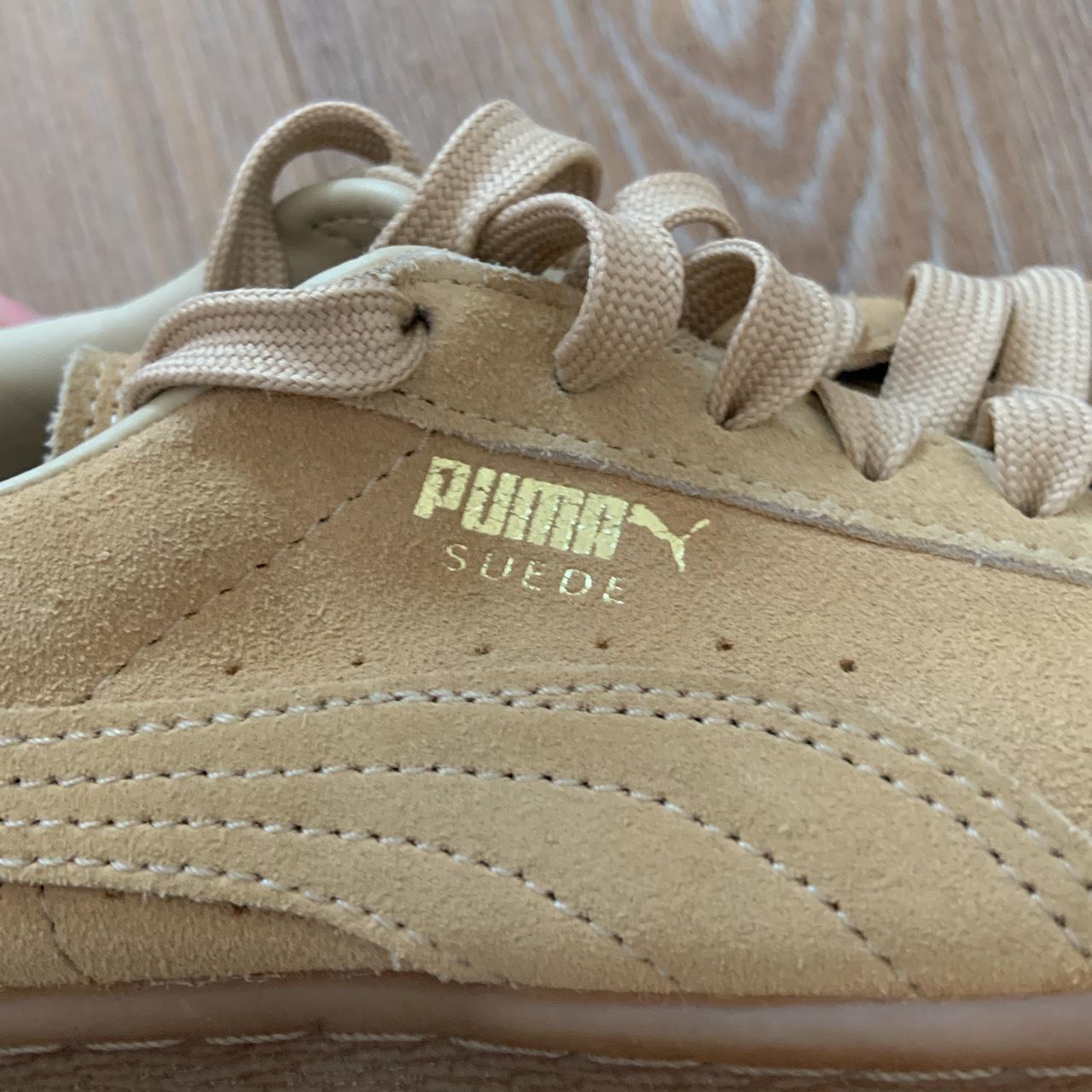 Tan best sale puma suede