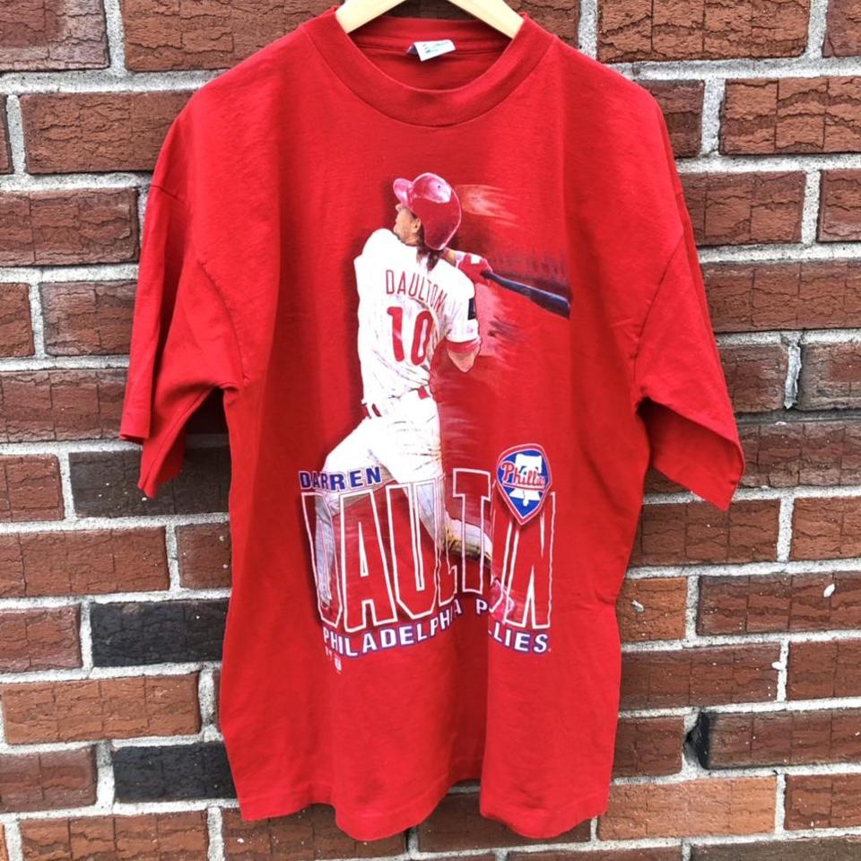 Vintage Salem Sportswear Darren Daulton Philadelphia Phillies MLB 1995  Shirt XL