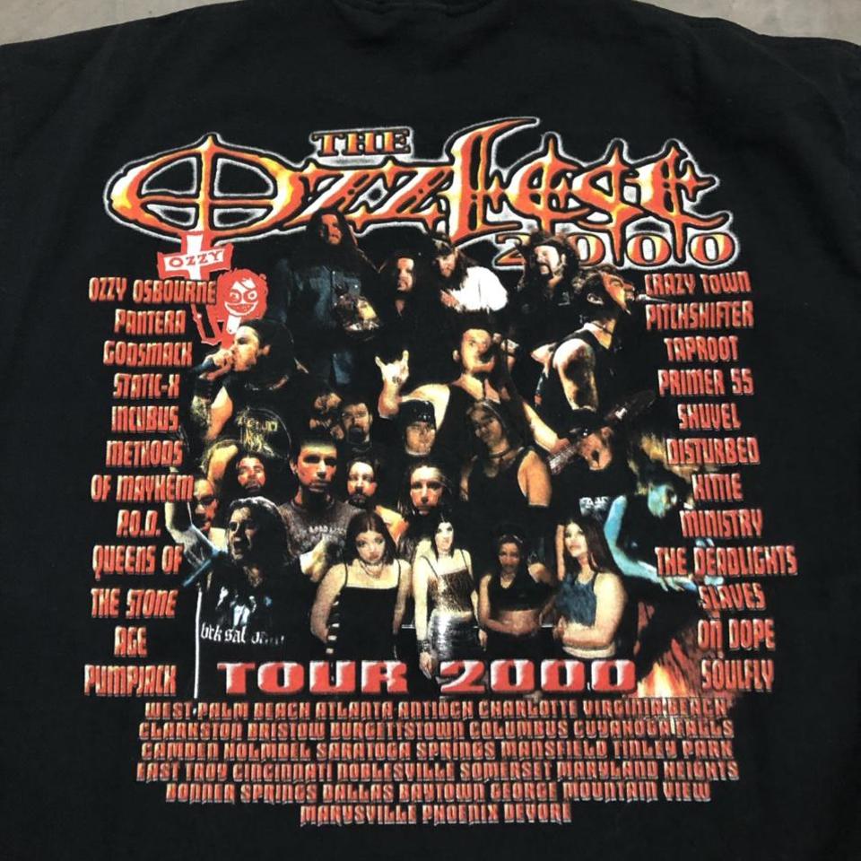 Vintage Ozzy Osbourne Shirt XL Ozzfest Concert Tour... - Depop