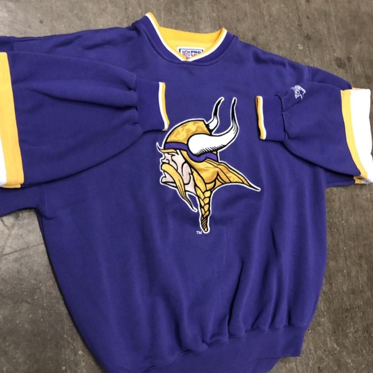 Vintage Minnesota Vikings crew neck sweater •size - Depop