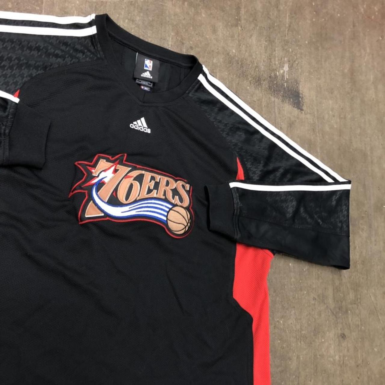 Vintage Philadelphia 76ers Shooting Shirt Long... Depop