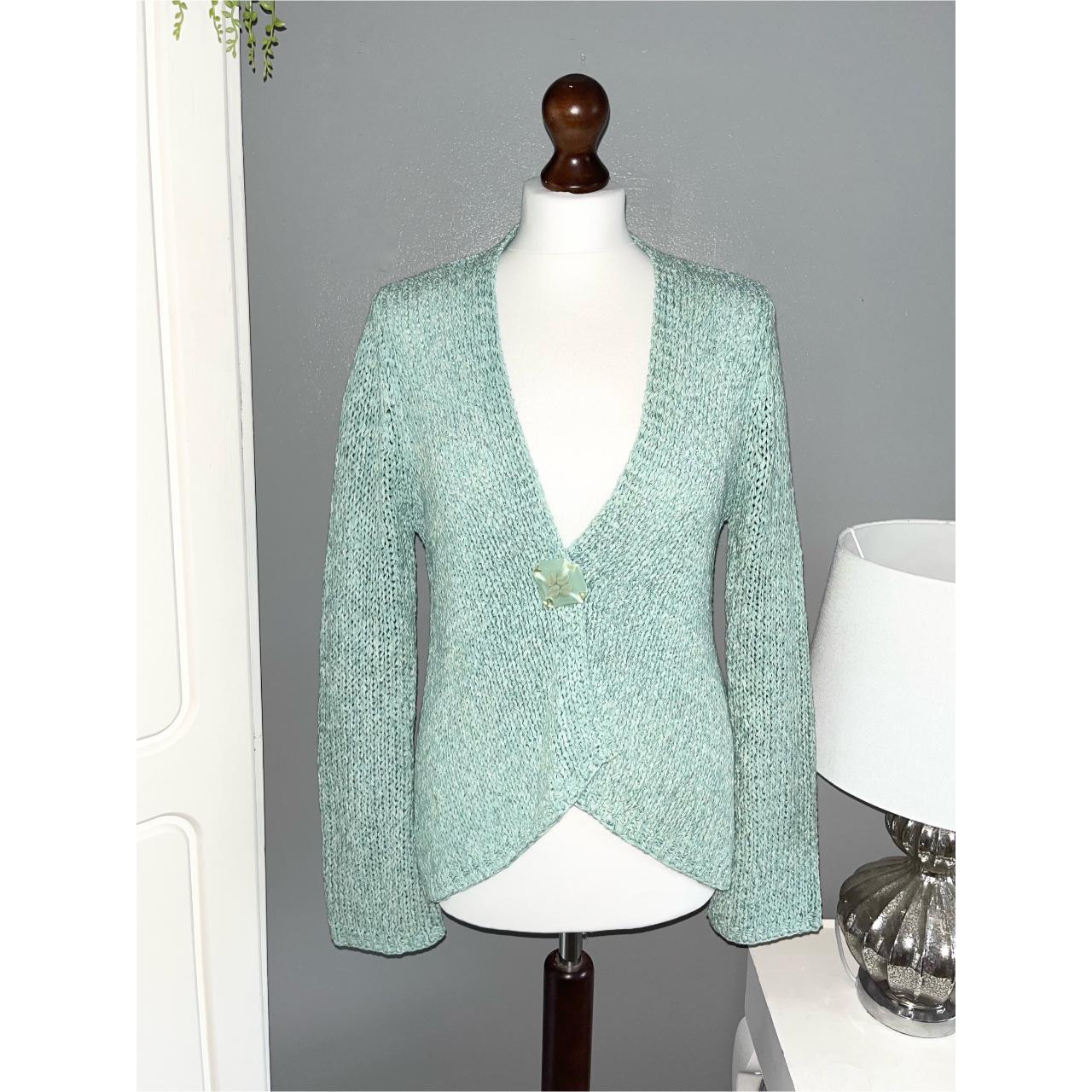 Marks & Spencer Women's Green And Blue Cardigan 