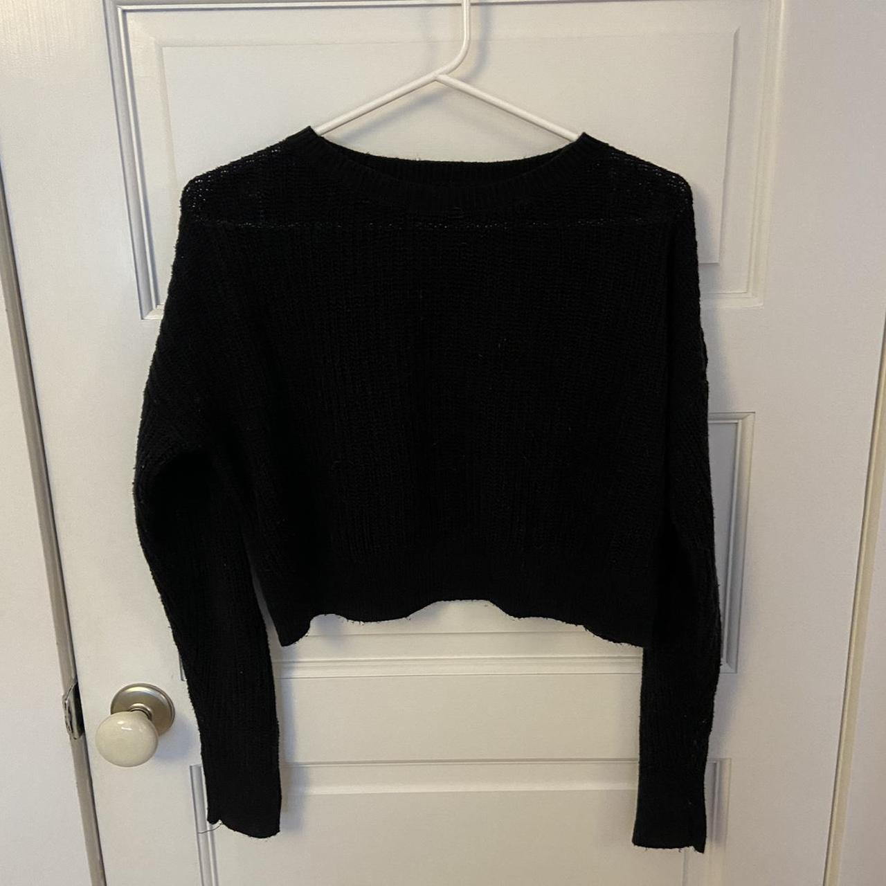 Black cropped sweater outlet target