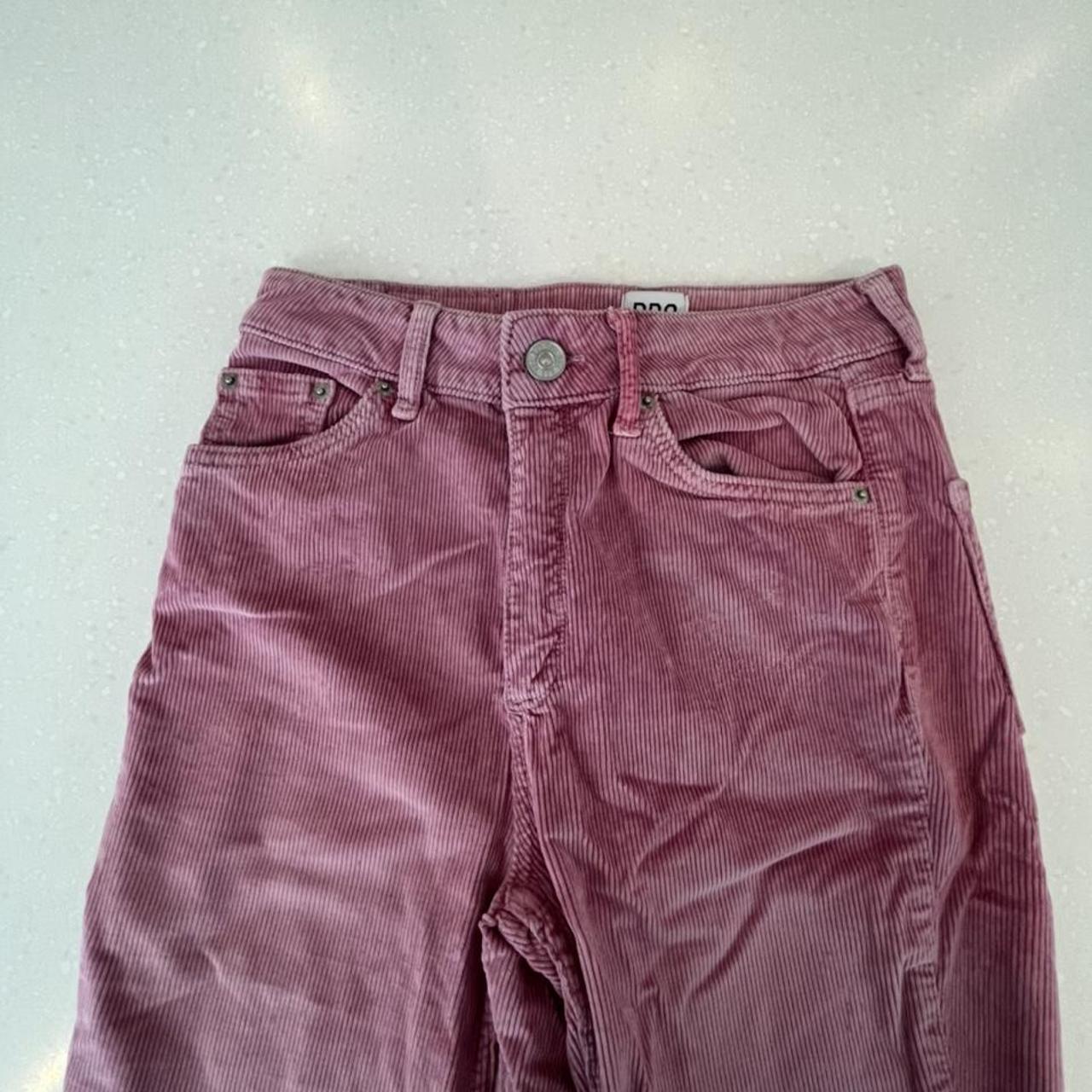 Bdg Urban Outfitters Pink Corduroy Flared Trousers Depop