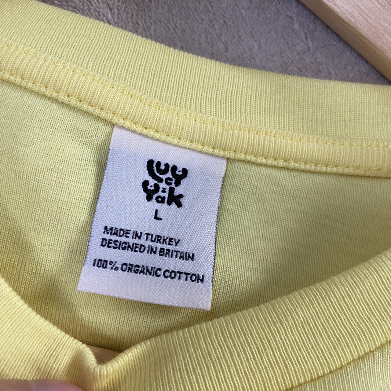 LUCY AND YAK “TAKE CARE” TEE IN YELLOW, SIZE... - Depop