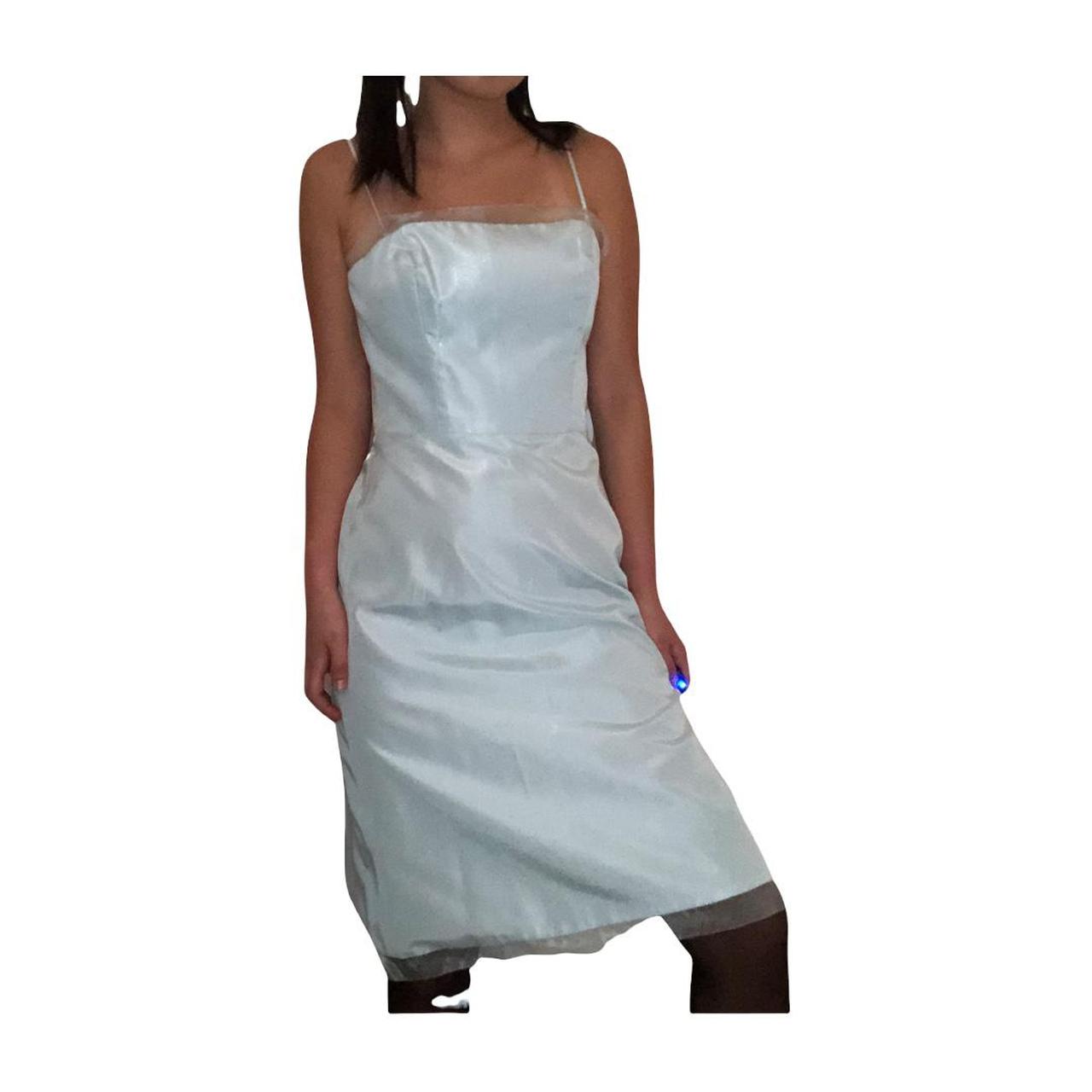 powder blue vintage dress {fits a small} by Jim... Depop