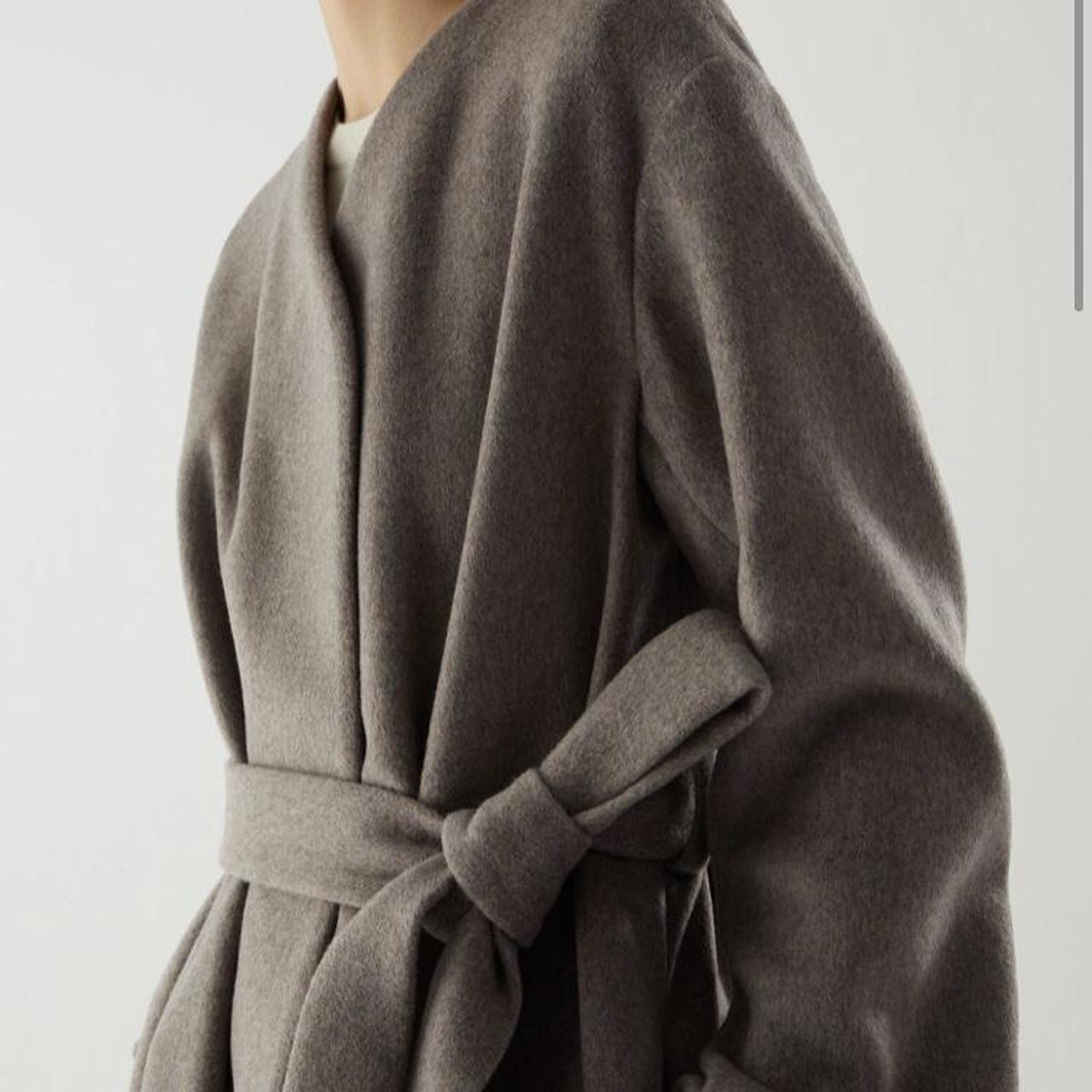 cos wool mix belted coat