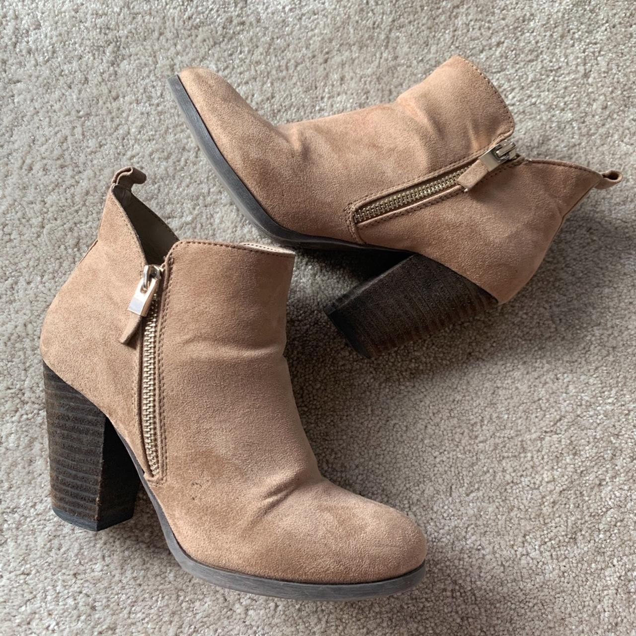 Call it Spring Women's Tan and Brown Boots | Depop