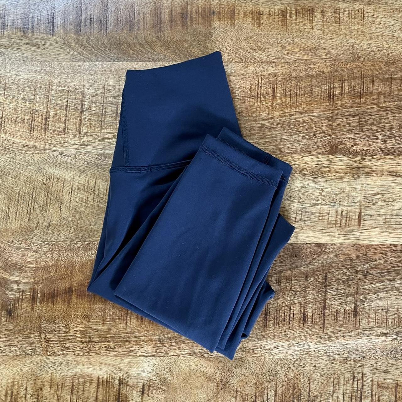 Lululemon Wunder Train leggings in Navy. 7/8 inseam  - Depop