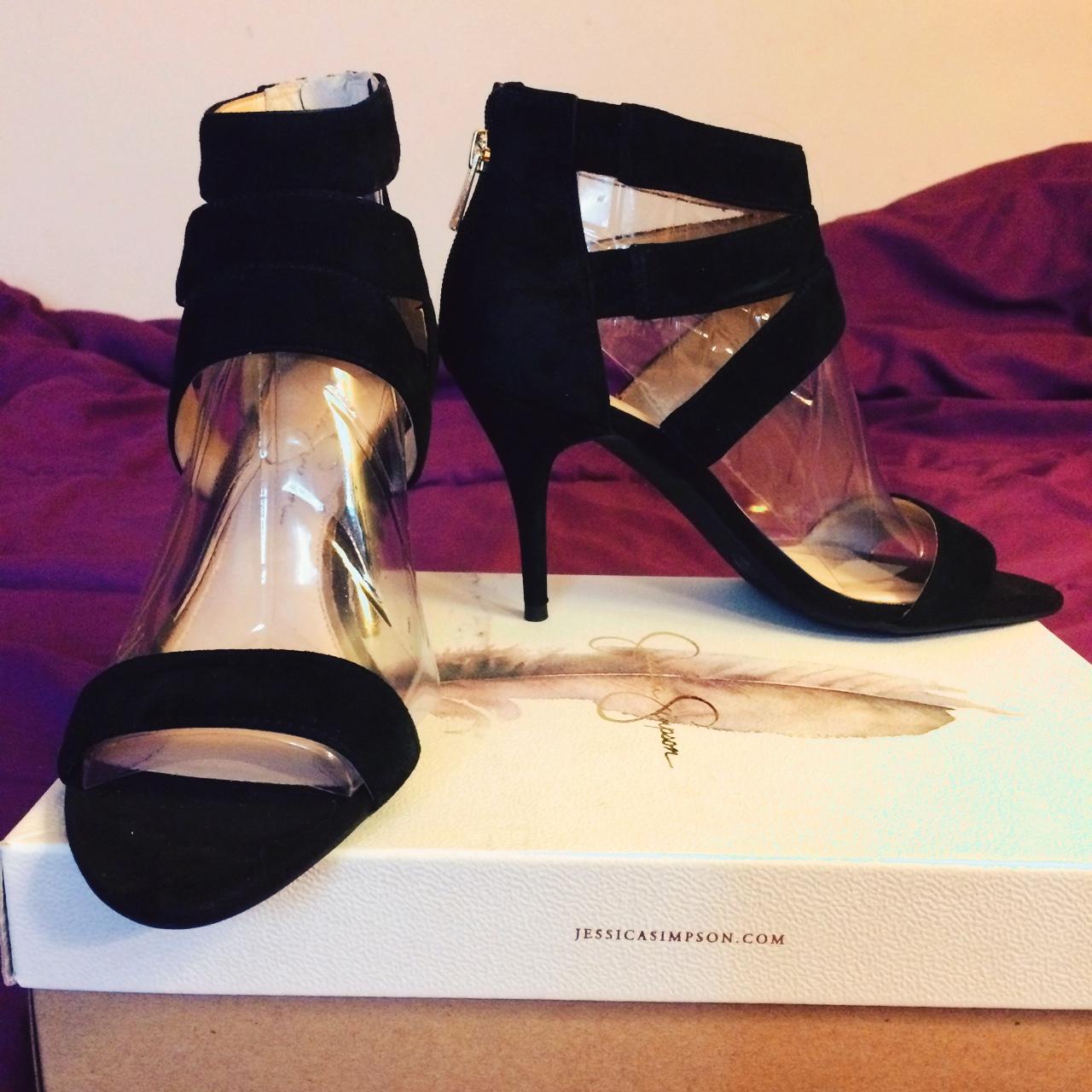 Jessica simpson clearance black suede heels