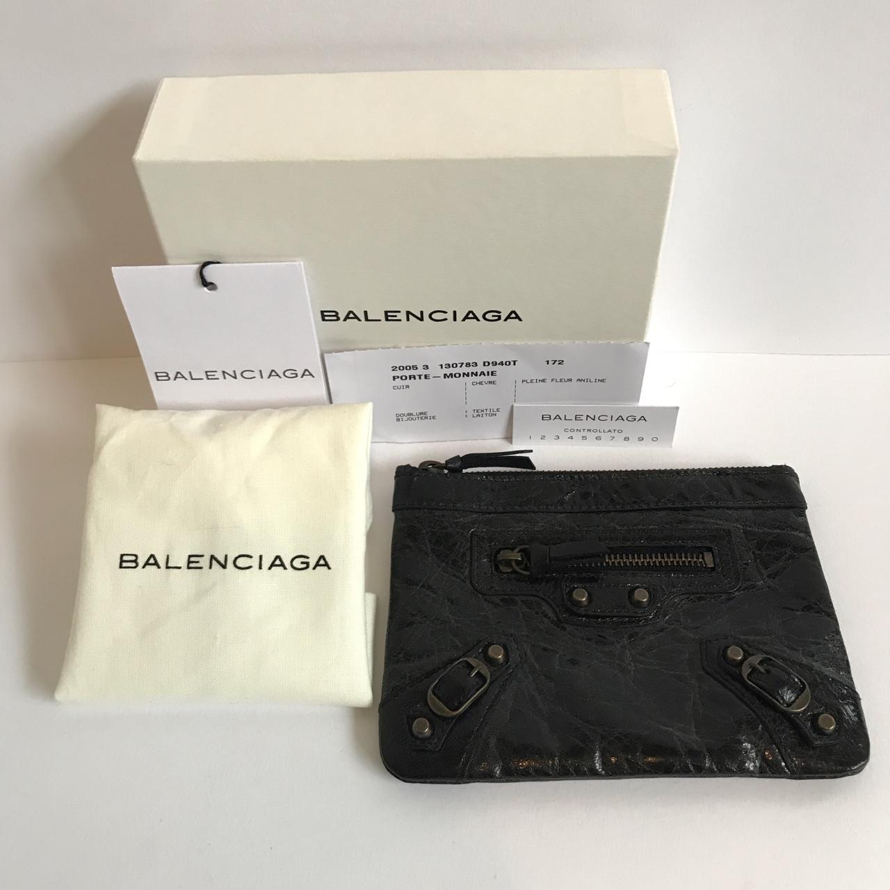 Balenciaga Porte-Monnaie M Coin Purse - Black... - Depop