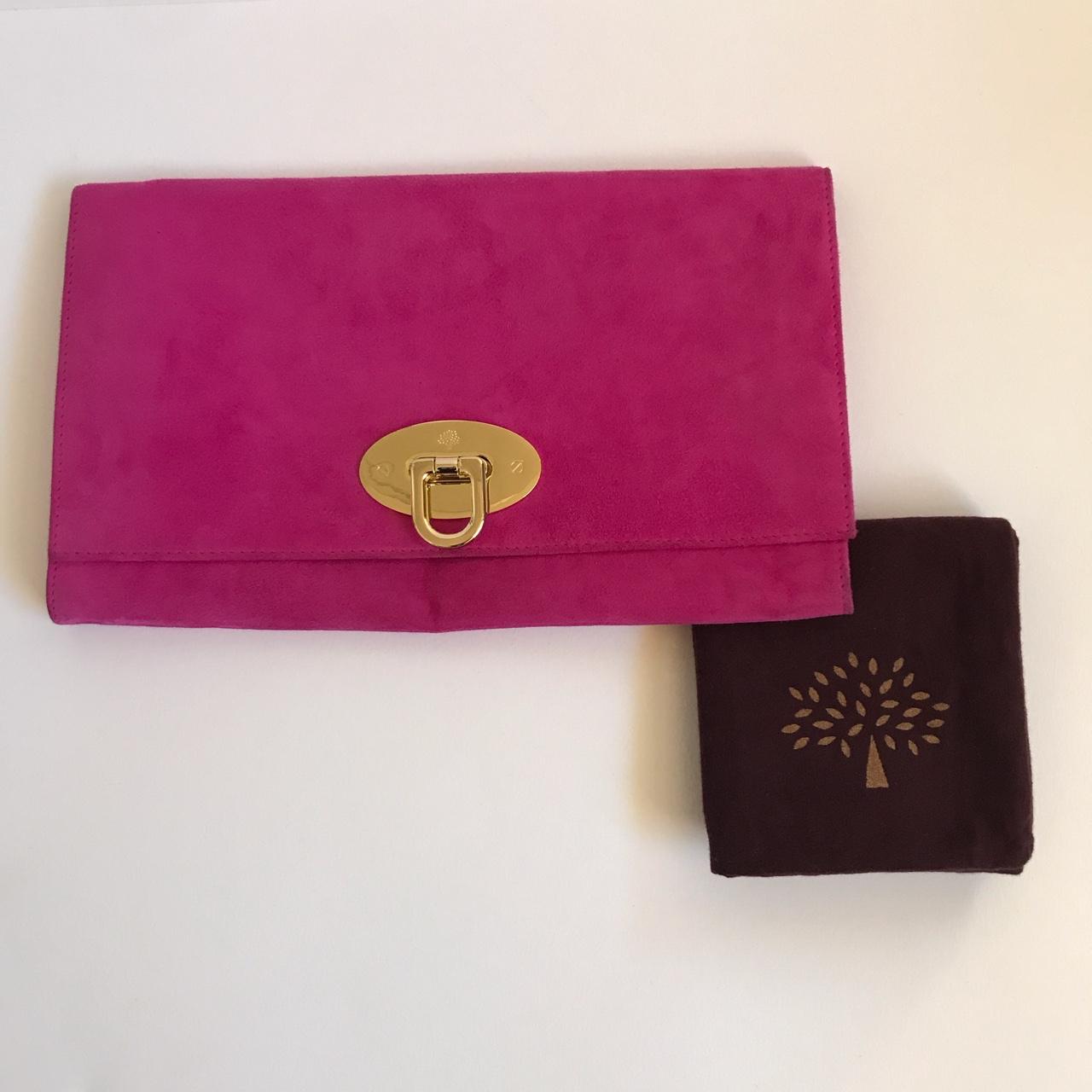 Mulberry Blue Leather Clutch With Silver Tree Badge - PFCR1 | Constantine  Rex Ltd - Vintage Designer Fashion & Accessories