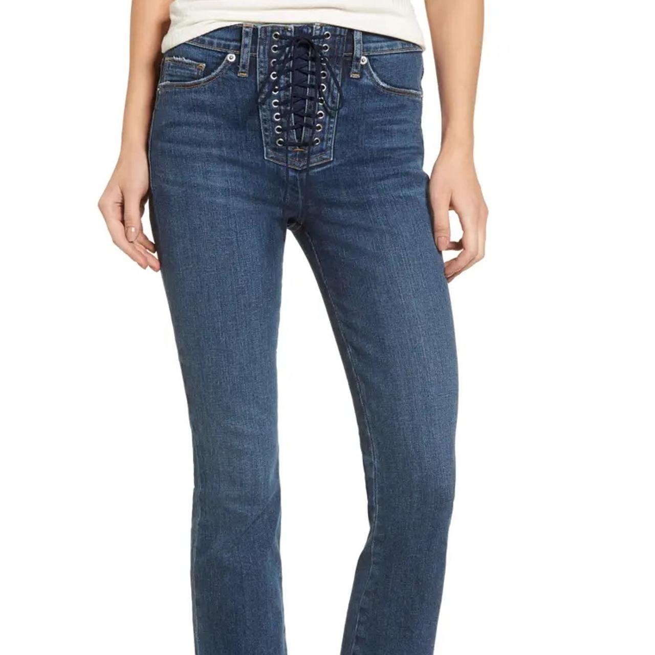 HUDSON Jeans Women's Bullocks High Rise Lace Up Super