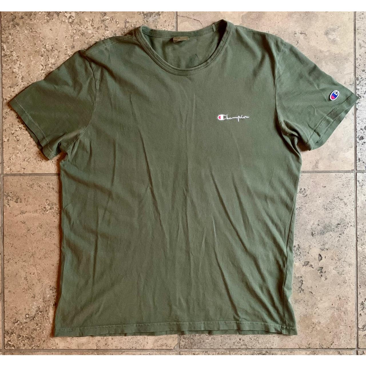 olive green champion shirt