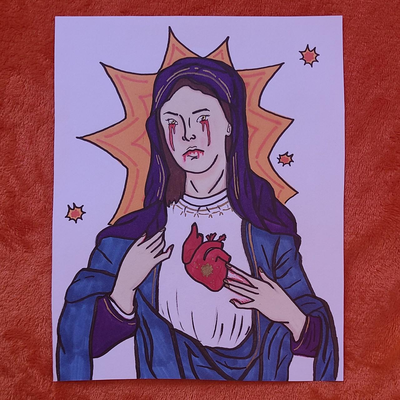 Bloody Mary Art Original Art Work by me! Medium:... - Depop