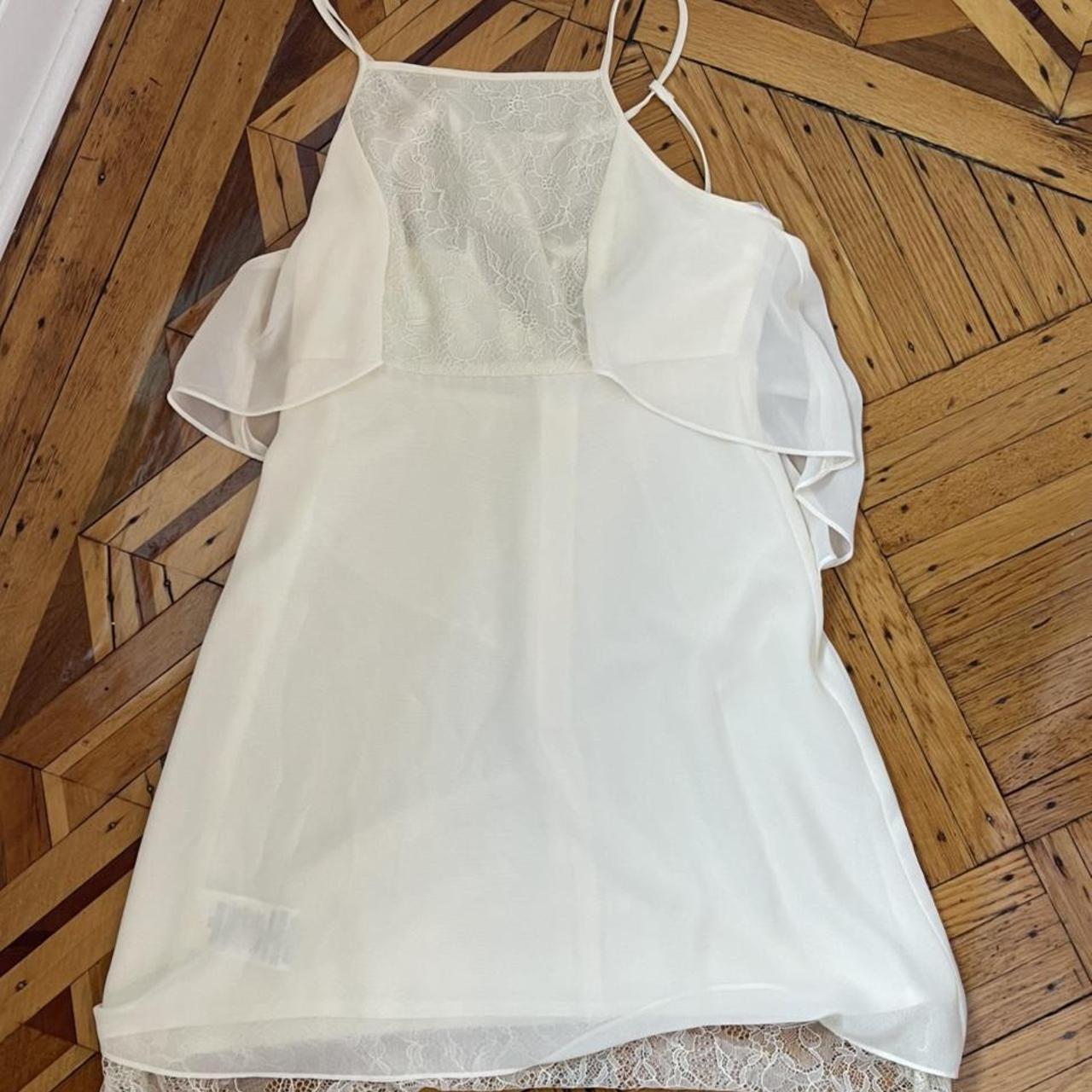bcbg cream dress