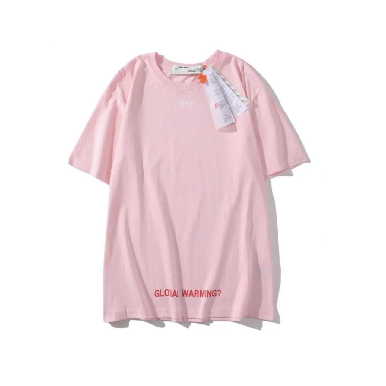 Off white pink hot sale global warming hoodie