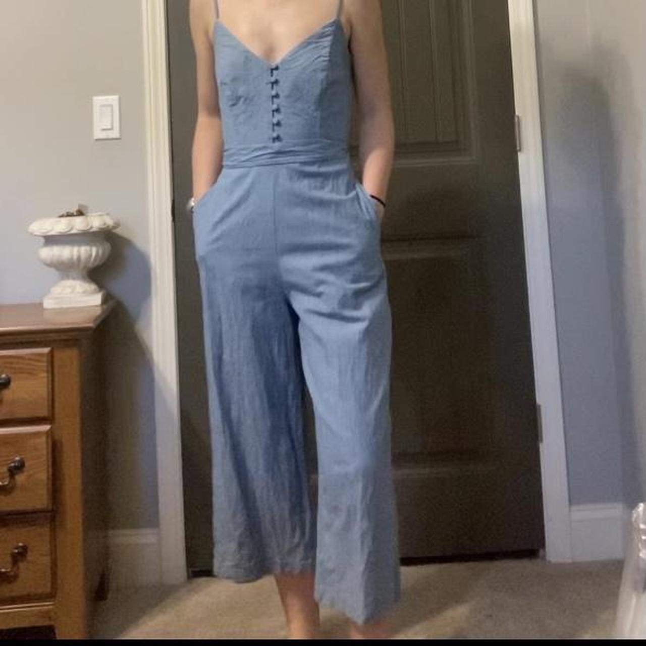 banana republic chambray jumpsuit