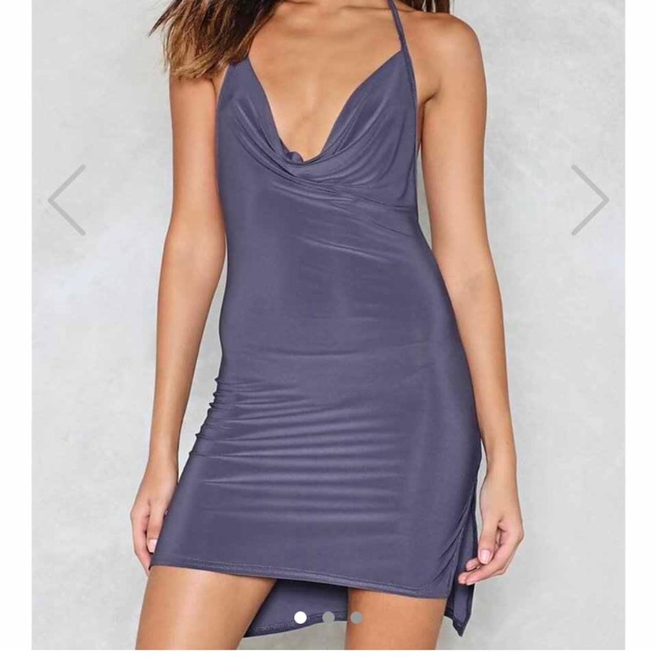 Nasty Gal Cowl Neck Mini Dress Size 8 Worn Once As Depop 6982