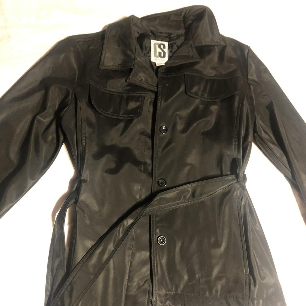 Black Trench coat Super smooth water repellent... - Depop