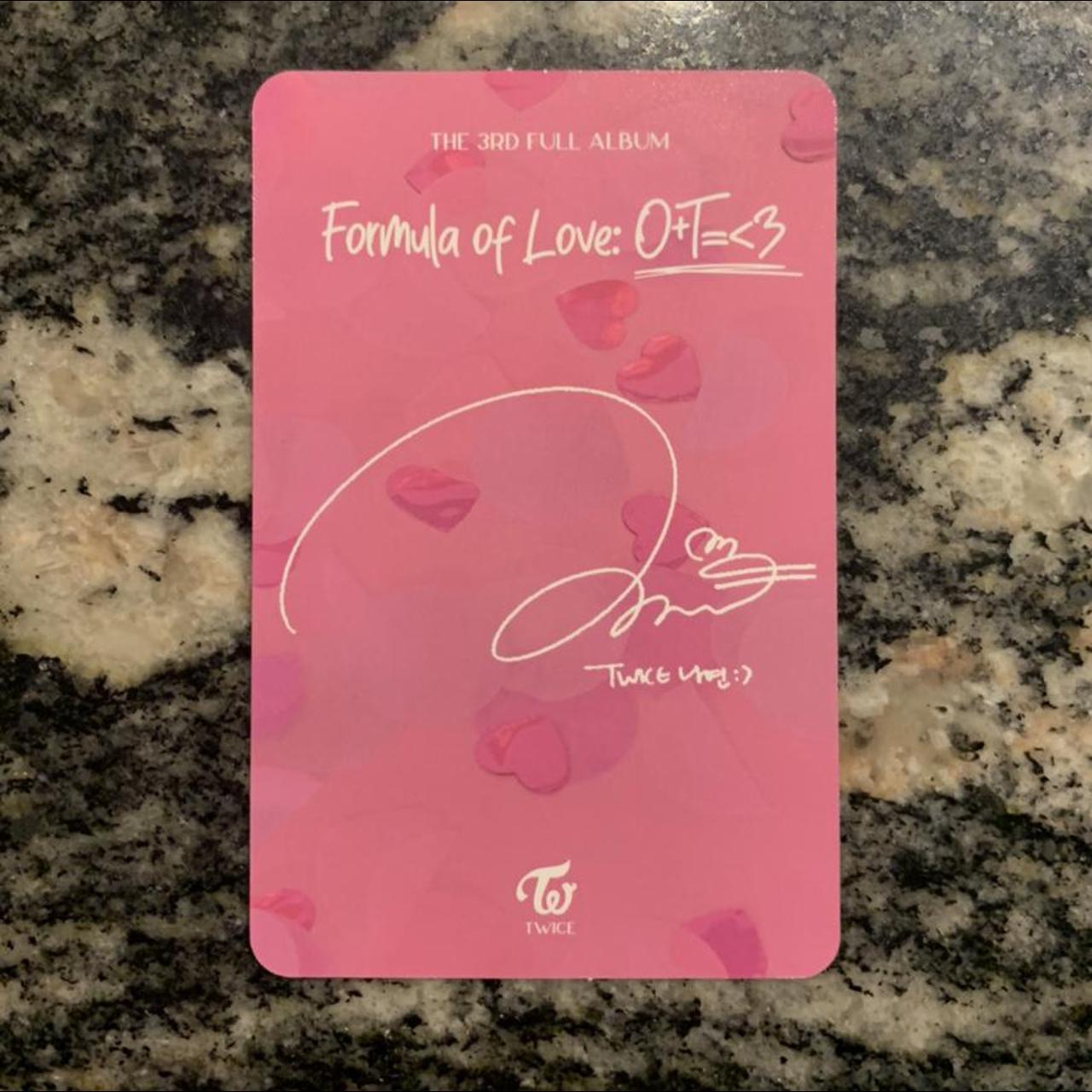 WTT/WTS Nayeon Formula of love photocard $8... - Depop