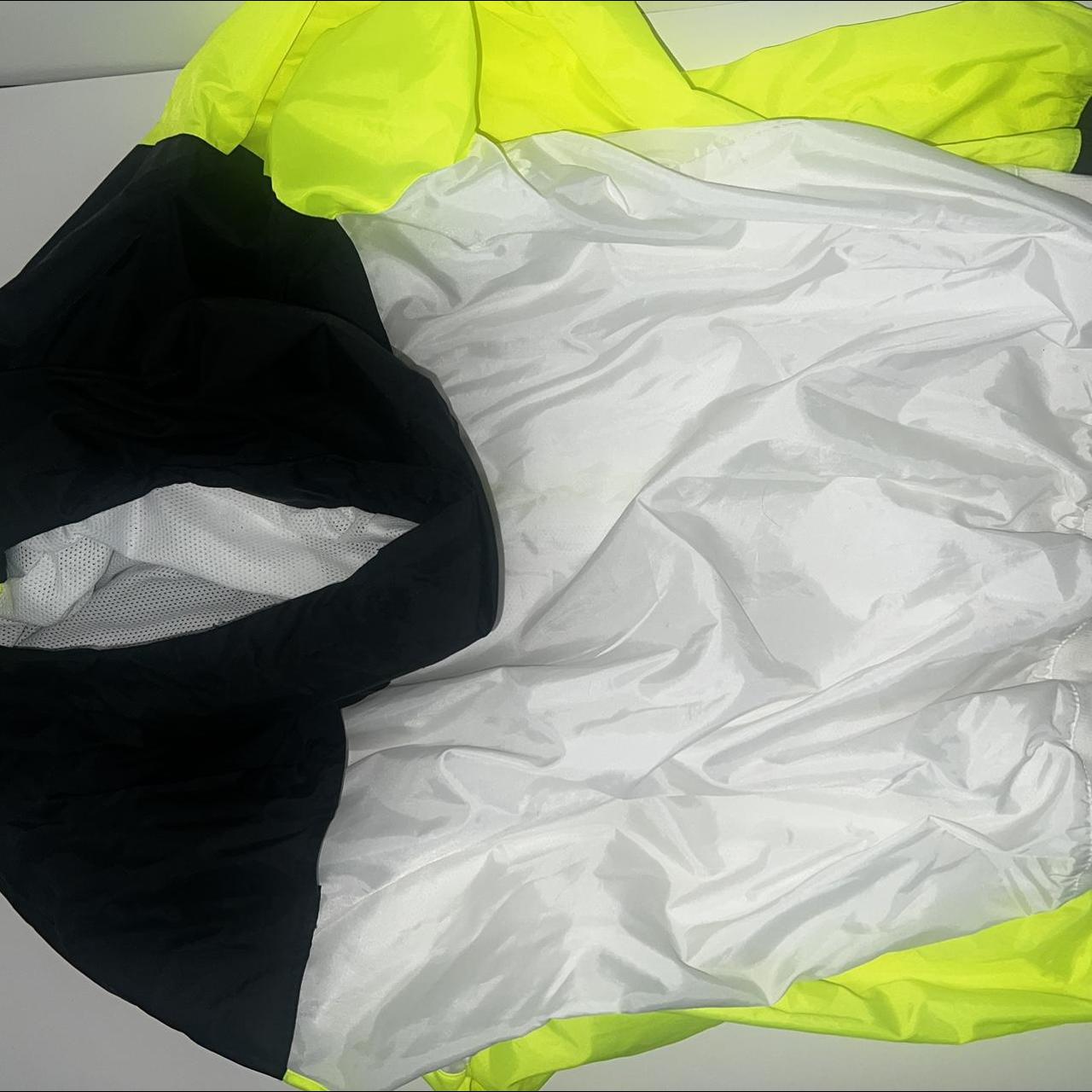 nike tech windbreaker neon green, black,... - Depop