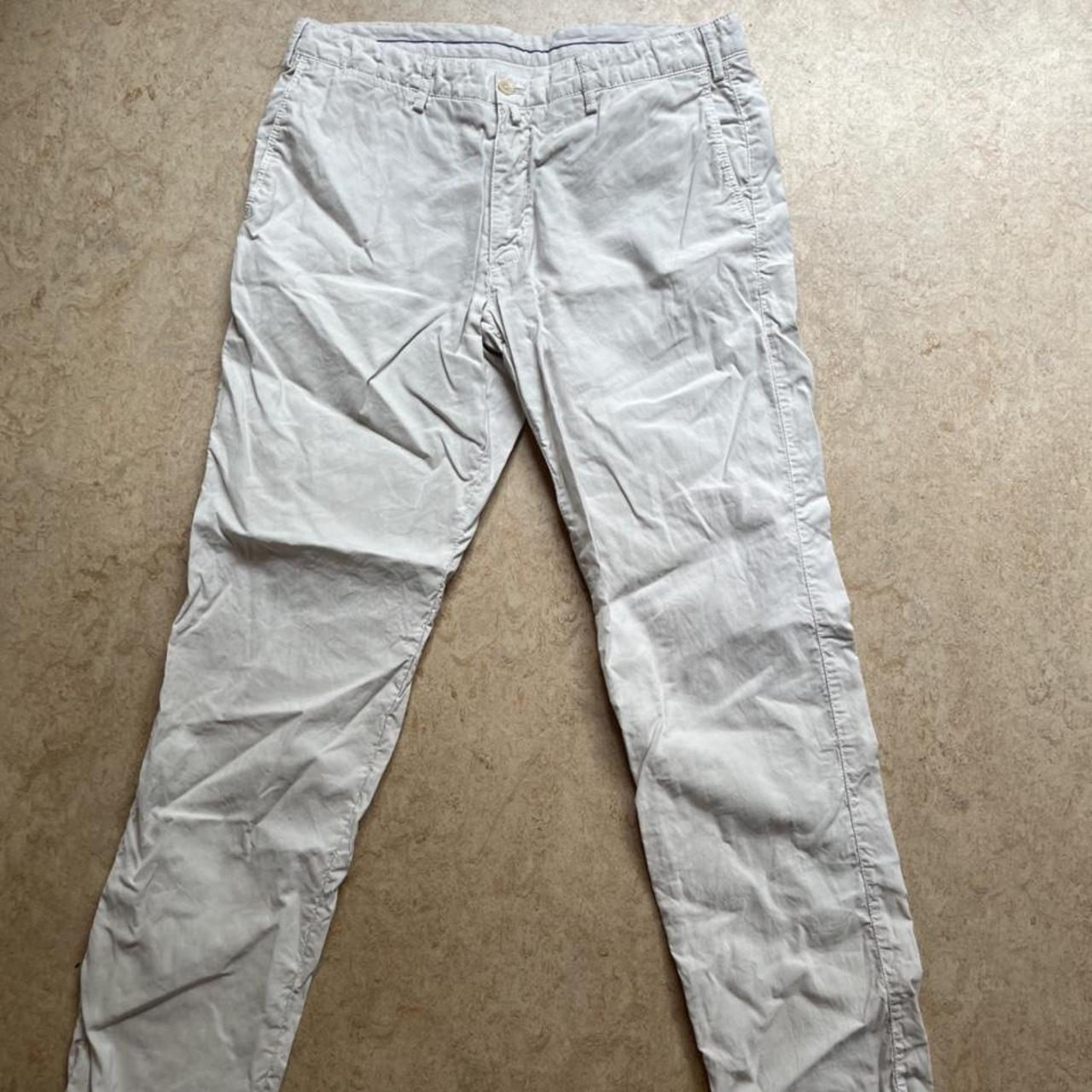 Super clean thrifted white chinos Really comfy... - Depop