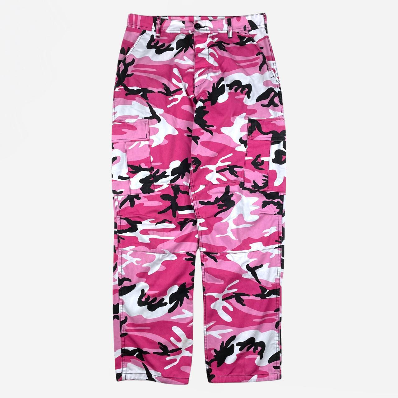 pink camo cargos