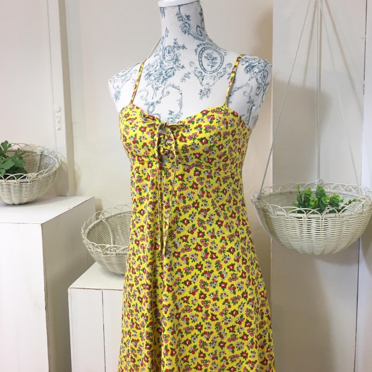 Women's Yellow and Red Dress (2)