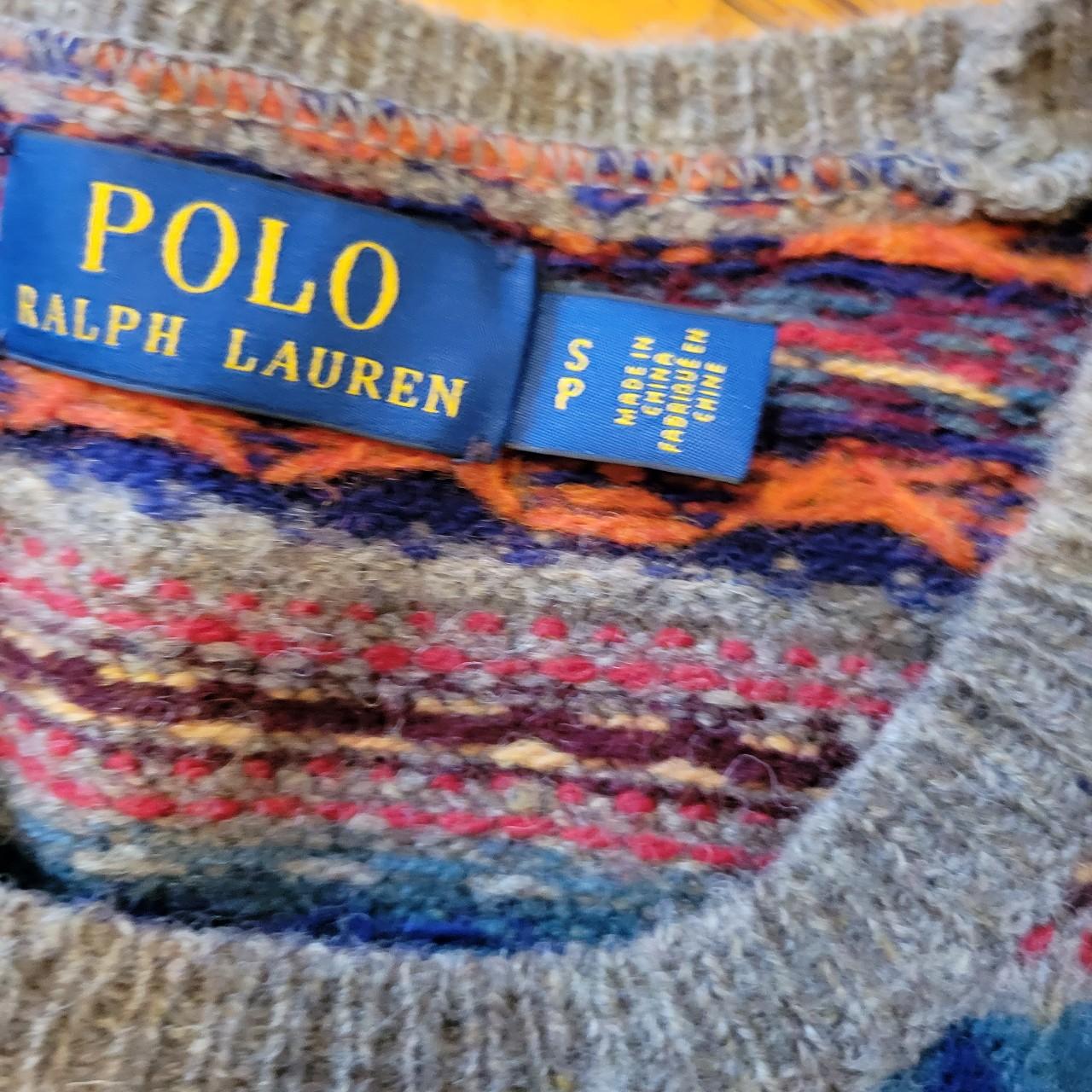 Polo Ralph Lauren Vintage Fair Isle Cashmere Wool Sweater