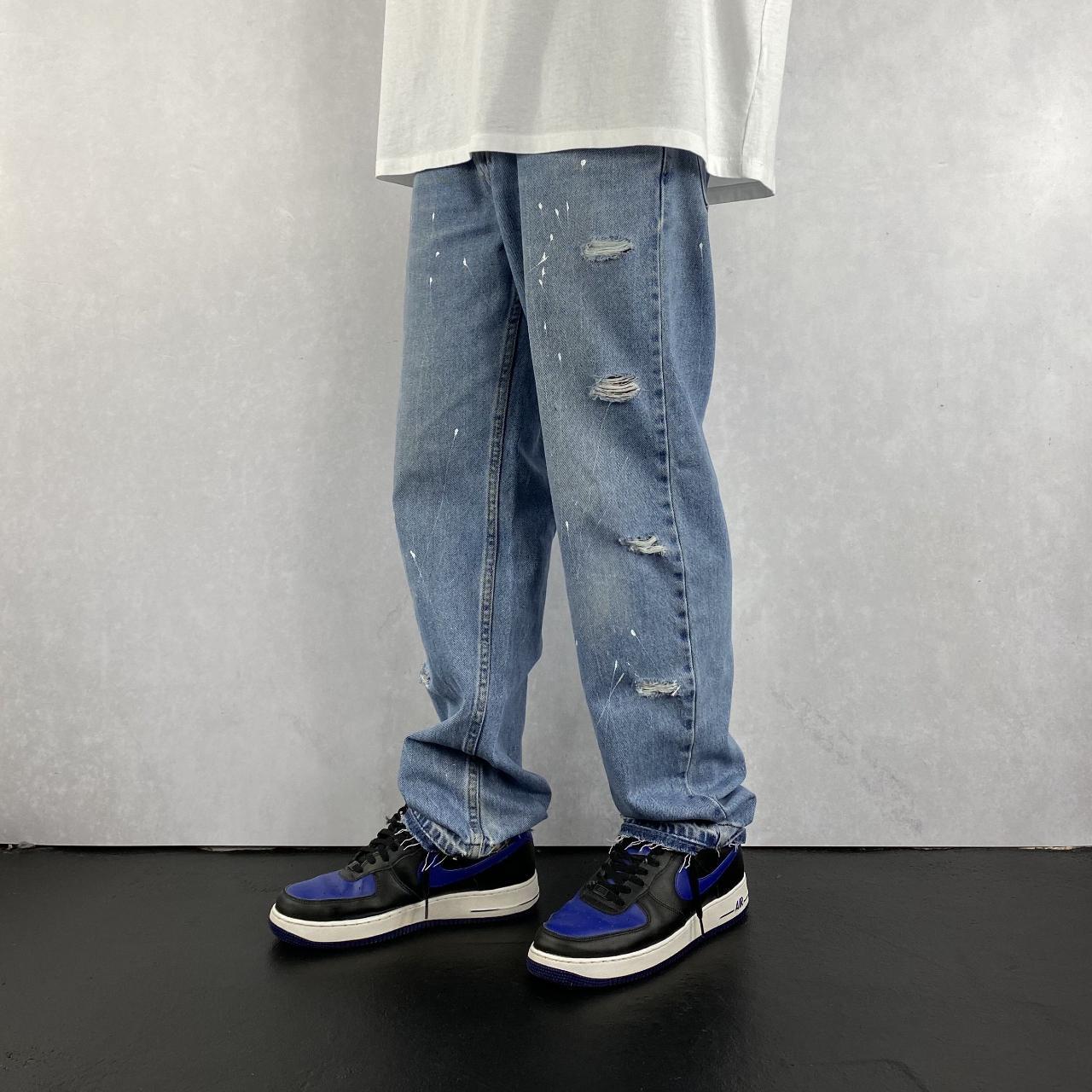 levis paint splatter jeans