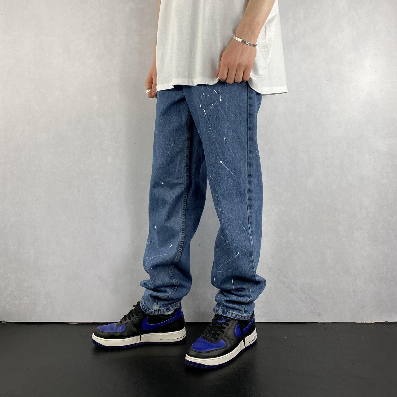 levis paint splatter jeans