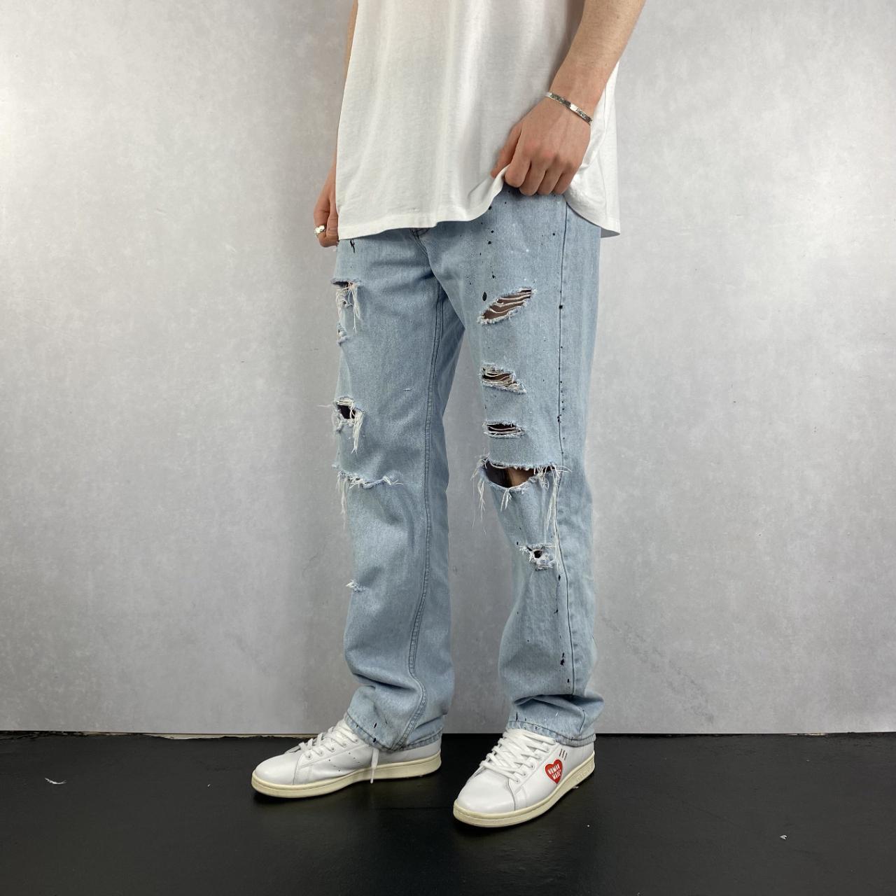 levis jeans paint