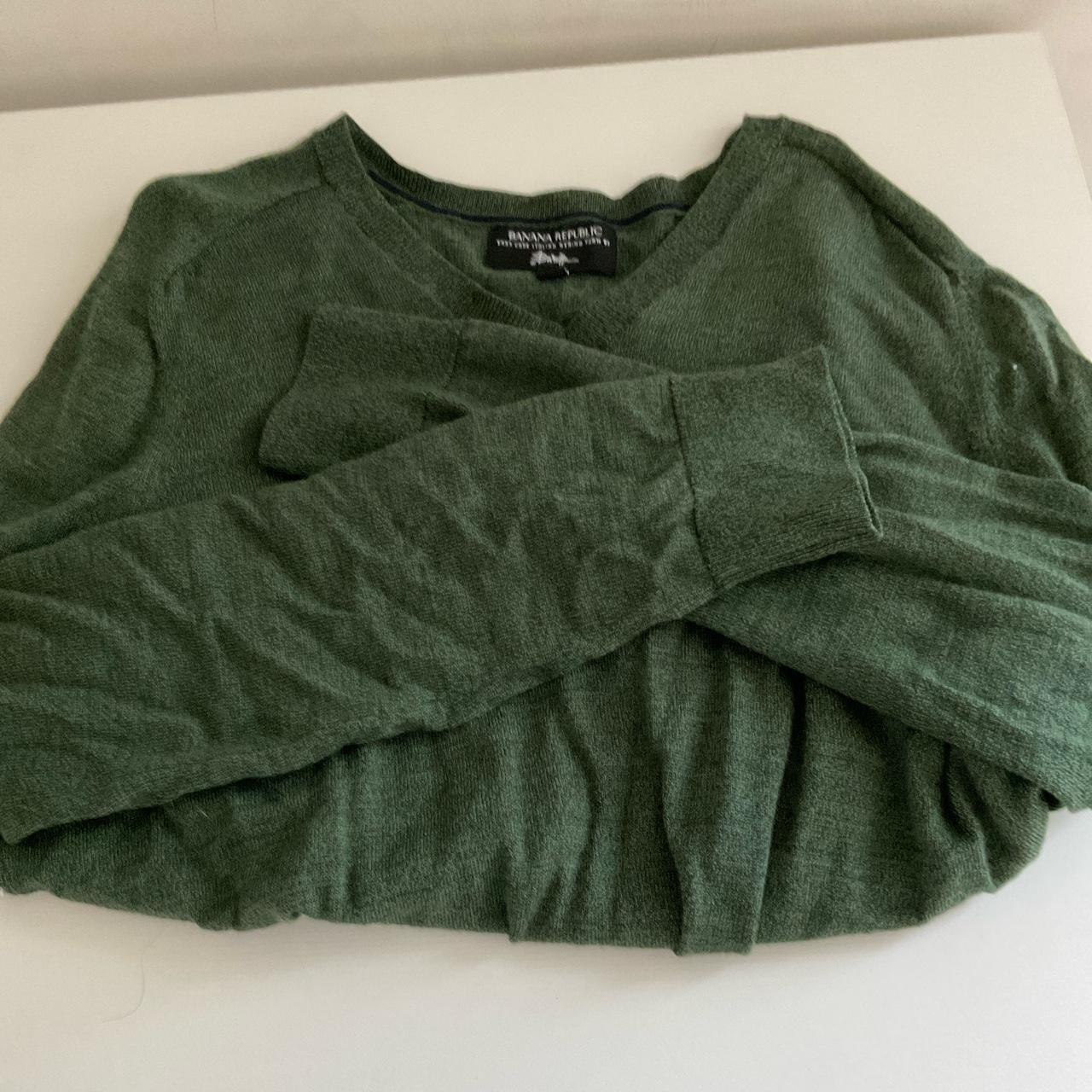 Banana Republic Men's Green Cardigan | Depop