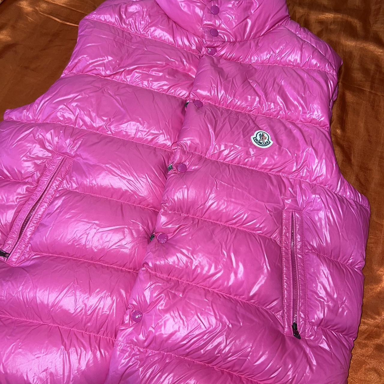 Moncler Men's Pink Gilet | Depop