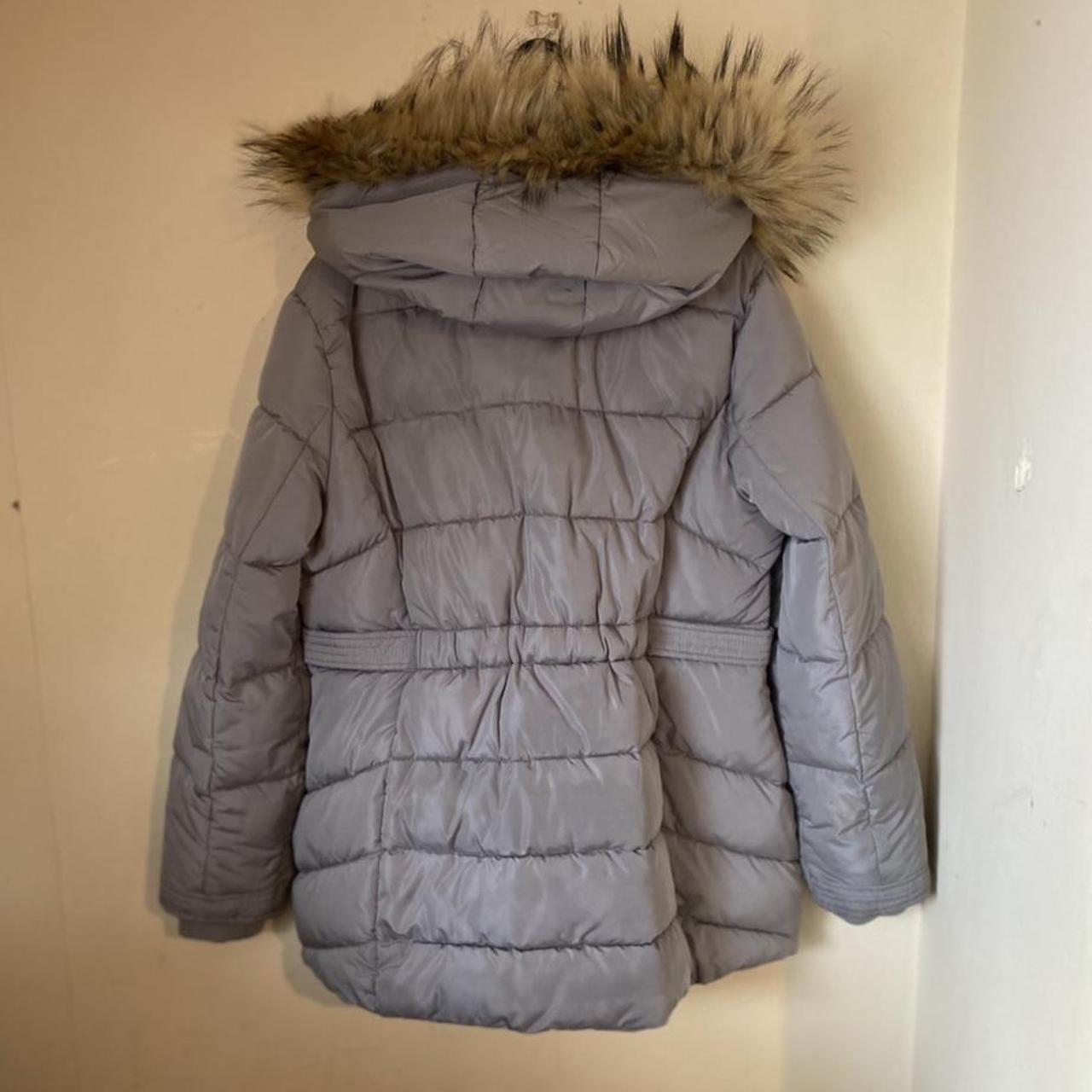 Primark puffer coat with faux fur hood trim. Size... - Depop