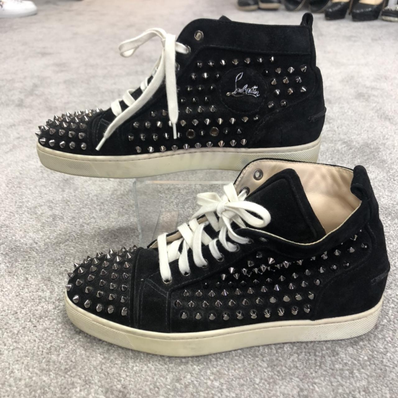 Silver louboutin outlet trainers