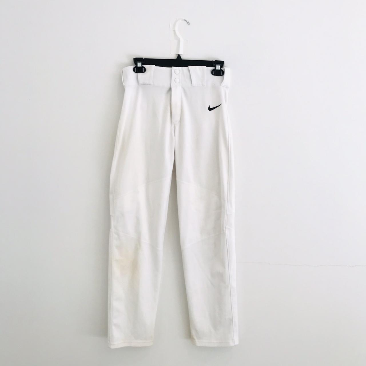 Description white Nike baseball pants Size youth... Depop