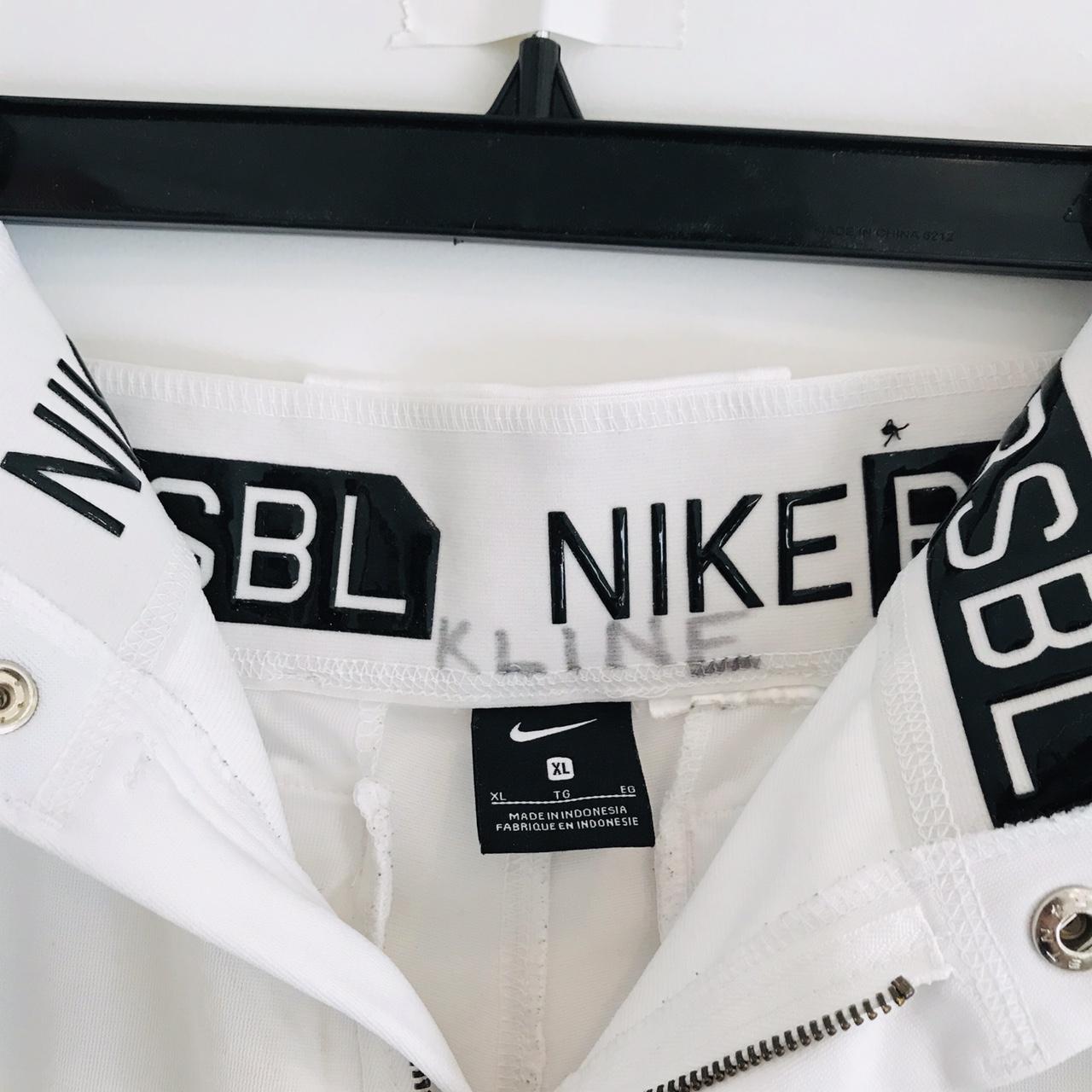 Description white Nike baseball pants Size youth... Depop