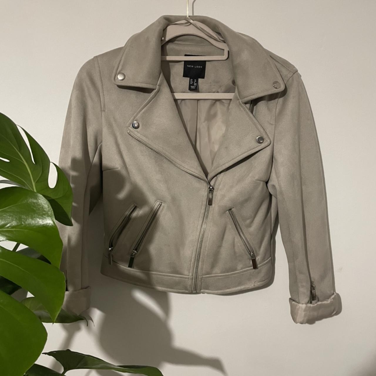 taupe aviator jacket