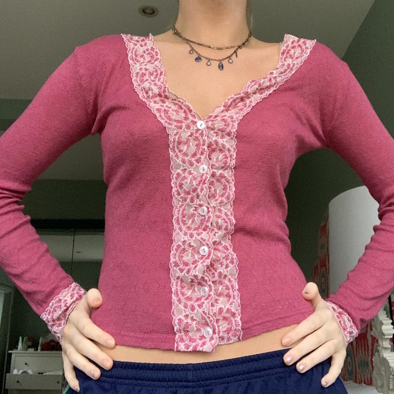‼️MAKE OFFERS, I NEED EVERYTHING GONE‼️ Pink cardigan... - Depop