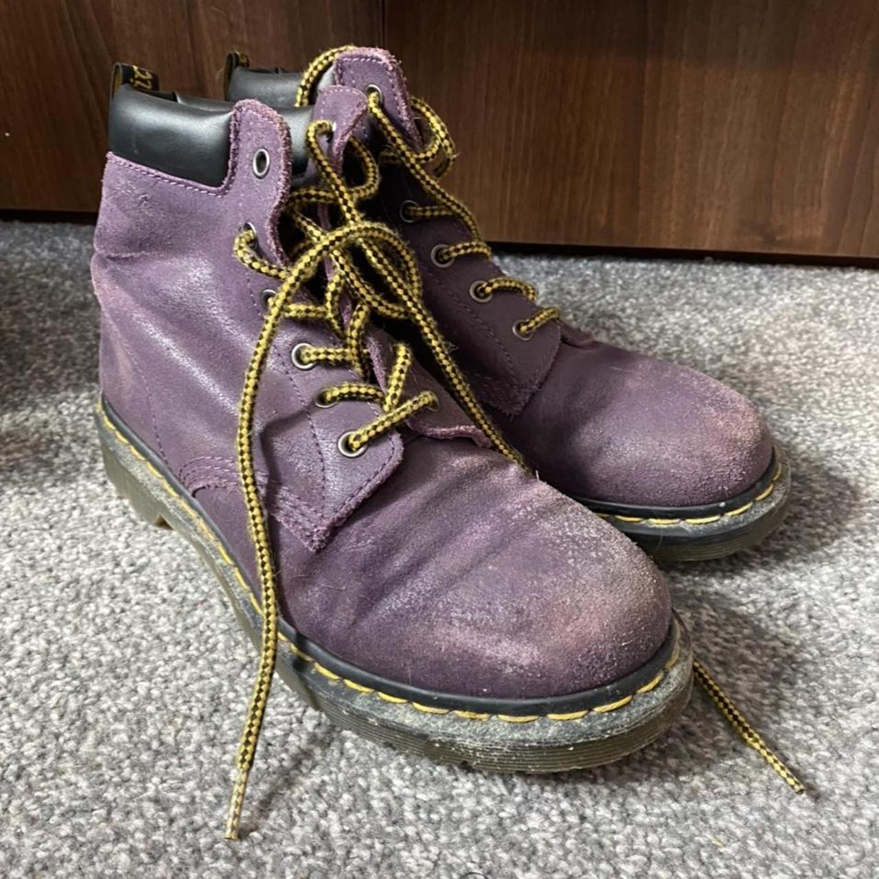 dr martens purple suede boots