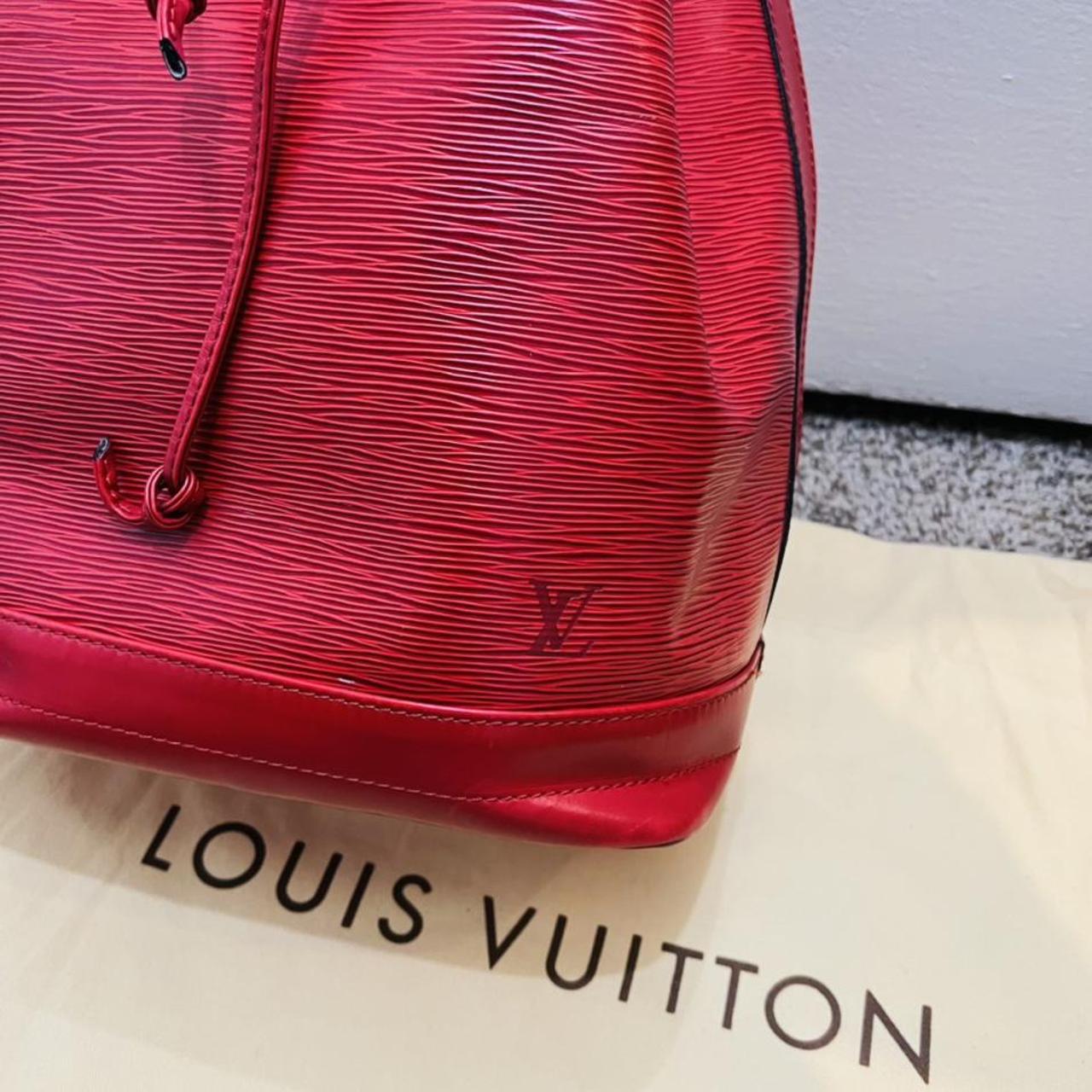 Authentic Louis Vuitton Red & Logo Reversible - Depop