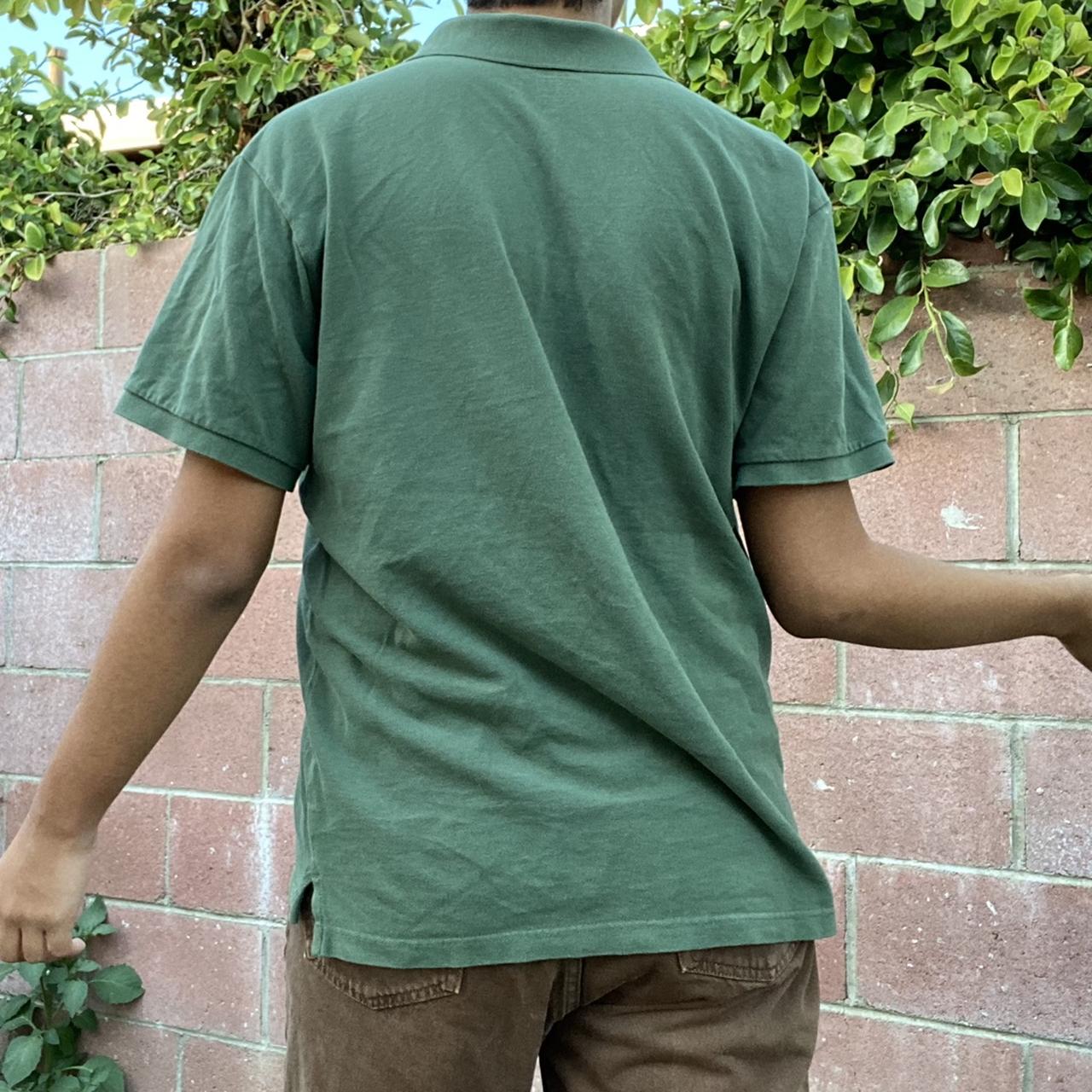 old navy polo, -> thrifted item, love the dark green