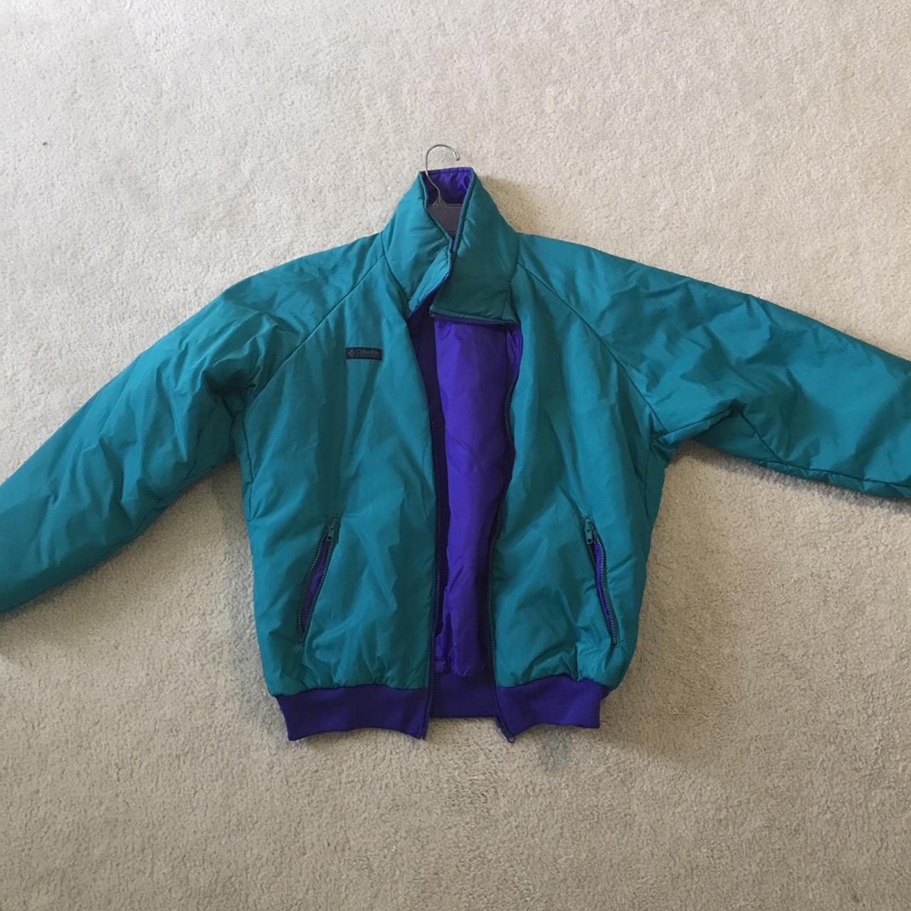 Columbia Vintage reversible puffer jacket. Size... - Depop