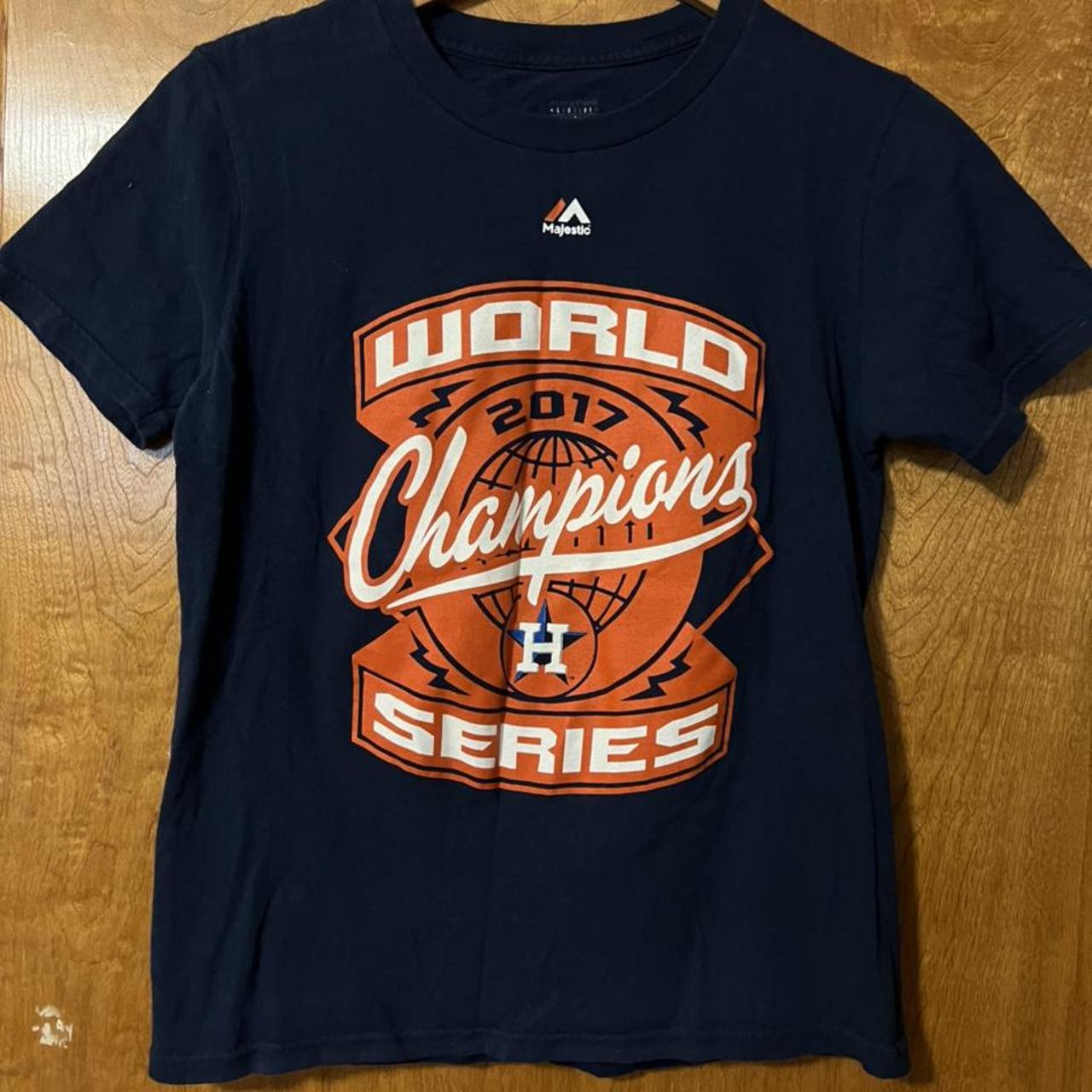Majestic, Shirts, Majestic Houston Astros World Series Champs Shirt