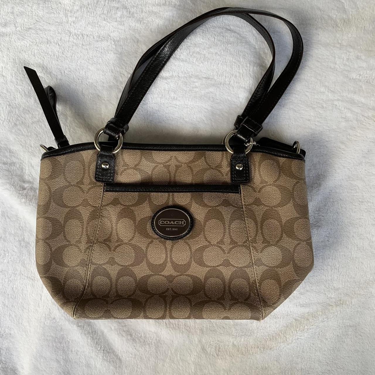 Coach shoulder bag -leather monogram purse -classic... - Depop