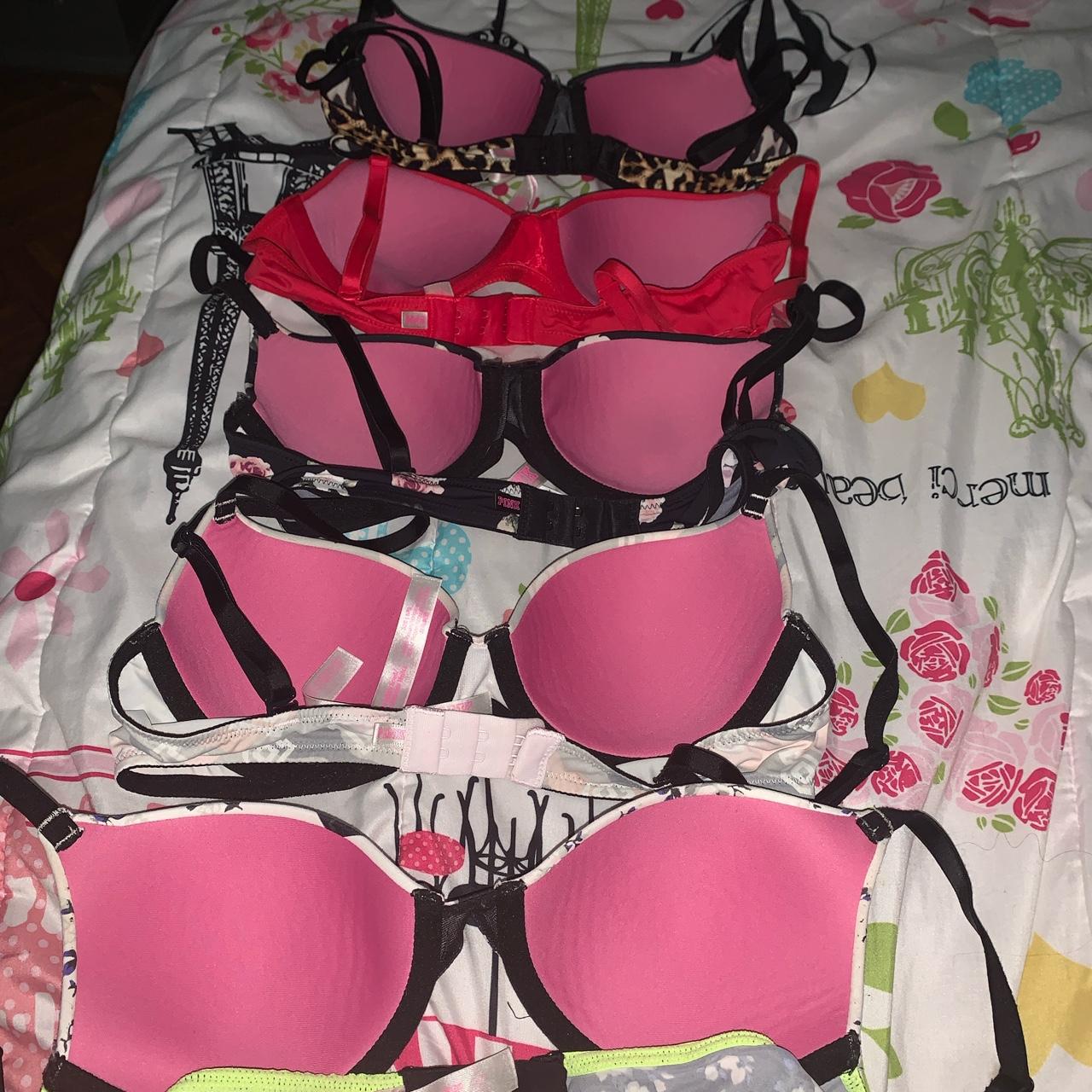 3 Sz 32A Victoria's Secret/PINK bras, bundle  Pink bra, Cute bras,  Victoria secret pink bras