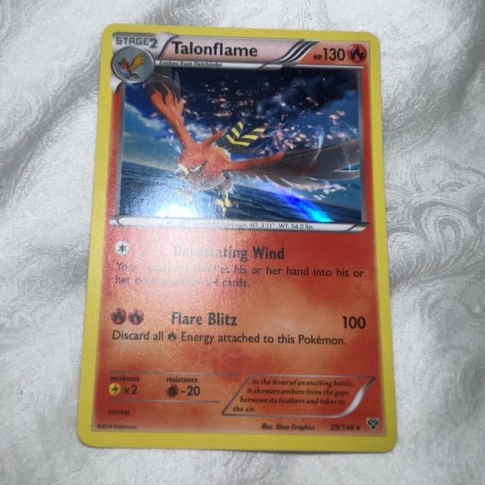 Talonflame 28 146 Holo Rare Pokemon Card Mint Depop